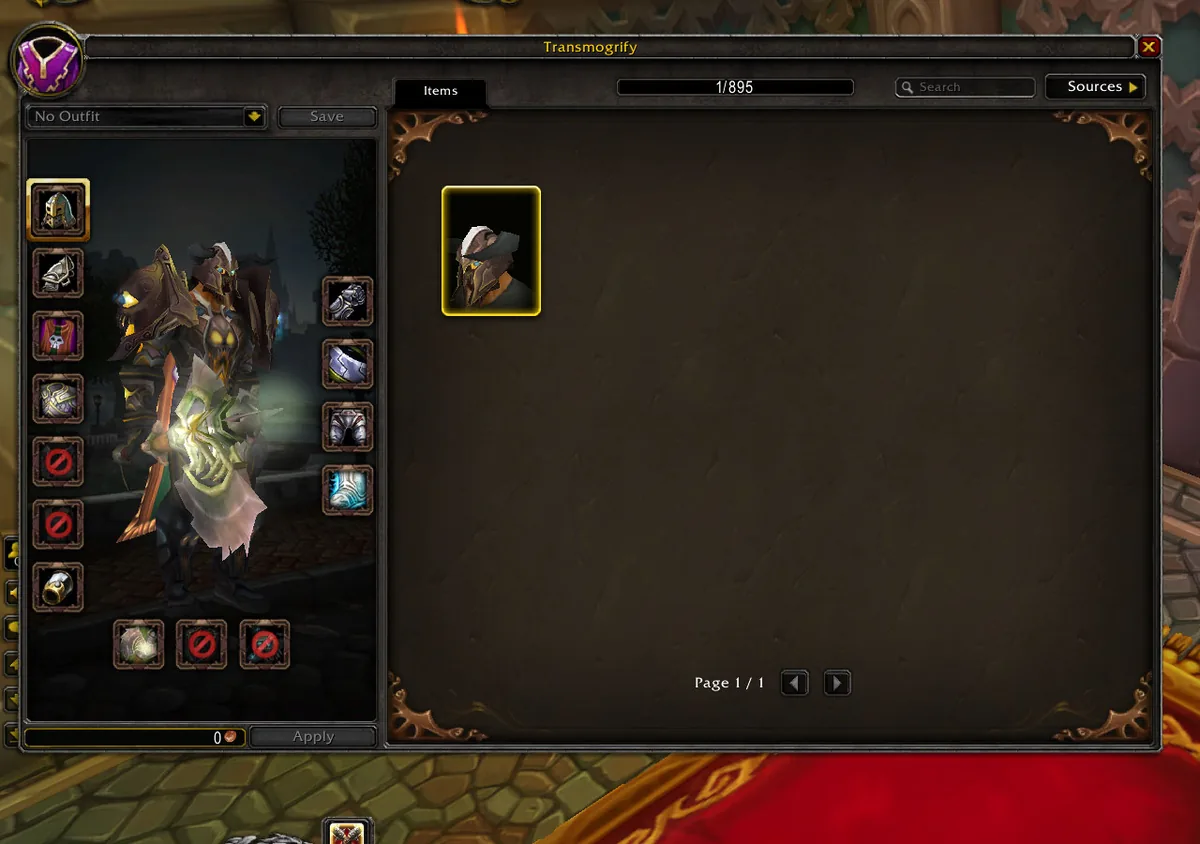 Transmog & Dressing Room